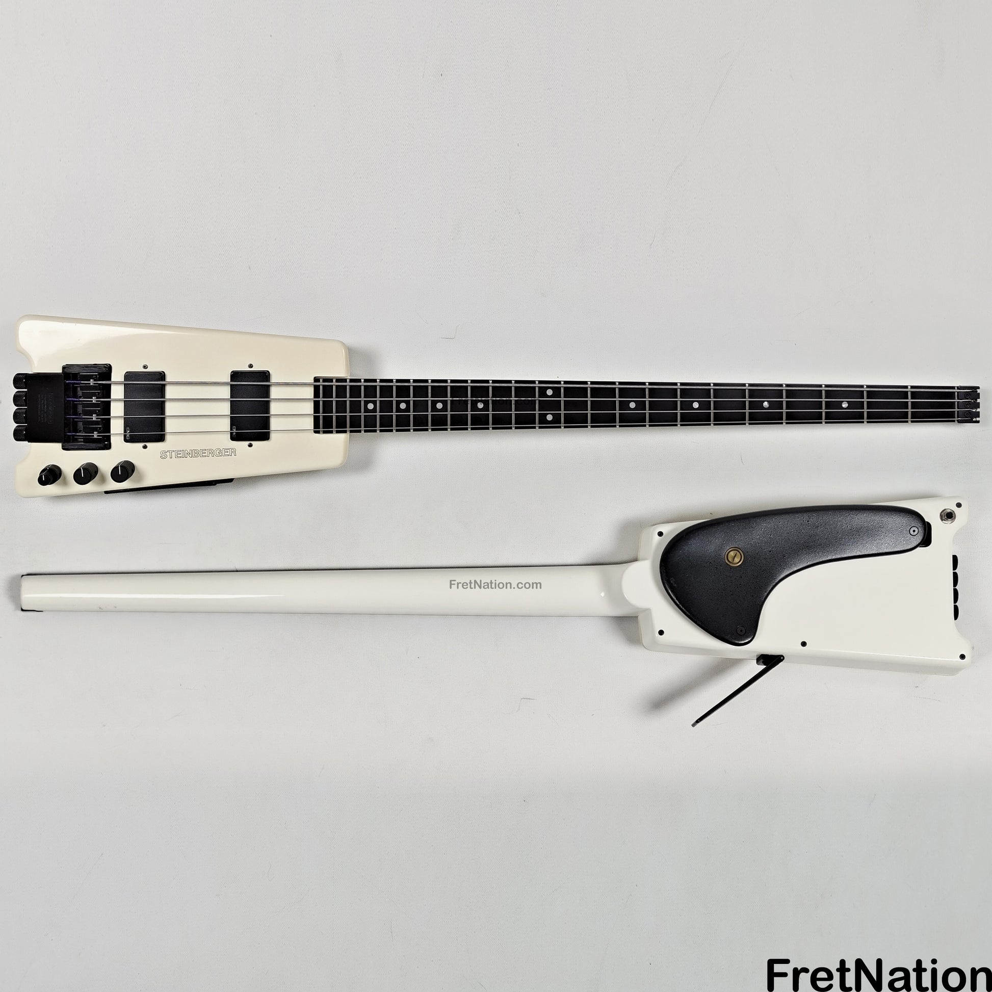 Fret Nation Steinberger XL-2 White Headless 1985 4-String Bass - 8.72lbs #3554 Pre-Owned