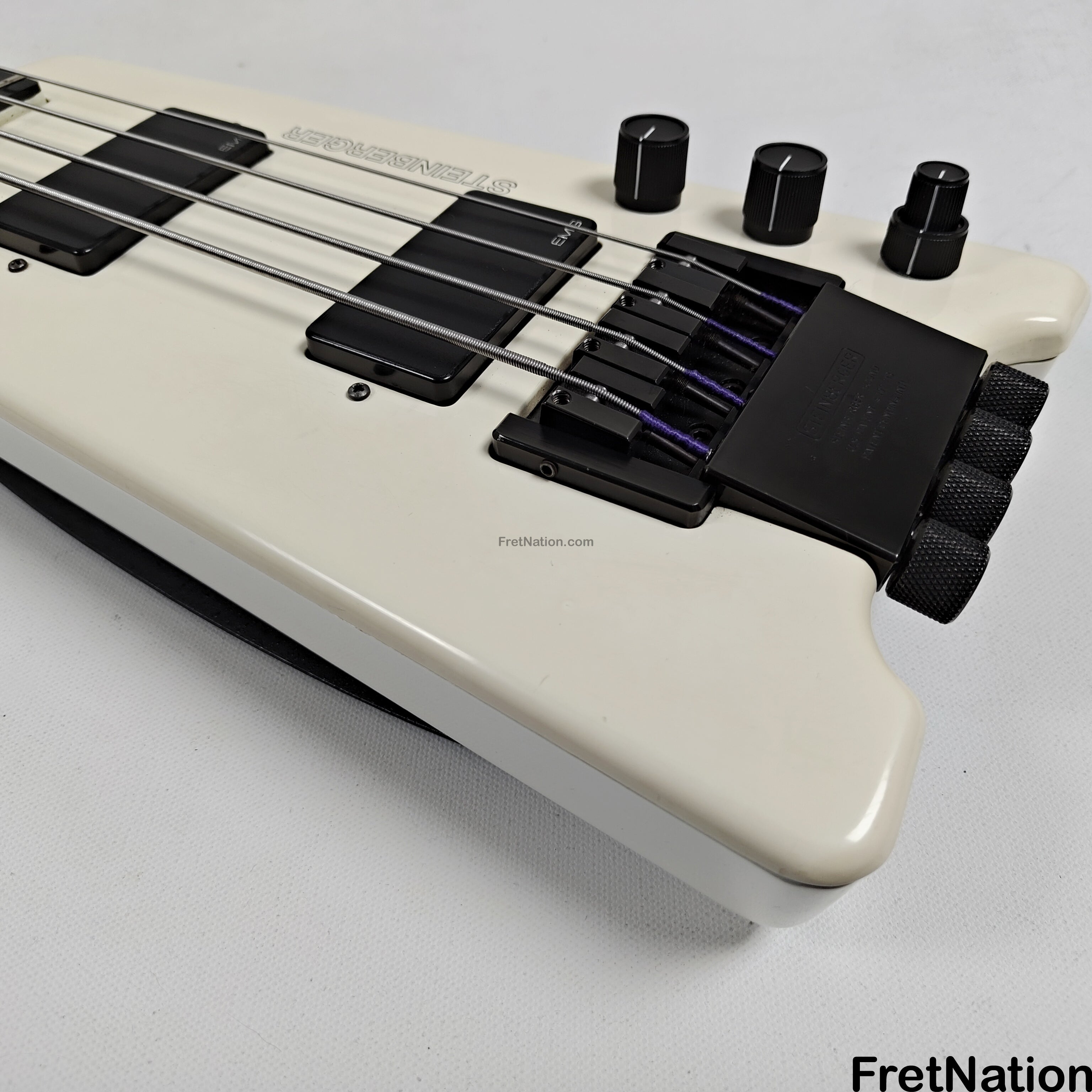Steinberger XL-2 White Headless 1985 4-String Bass - 8.72lbs #3554