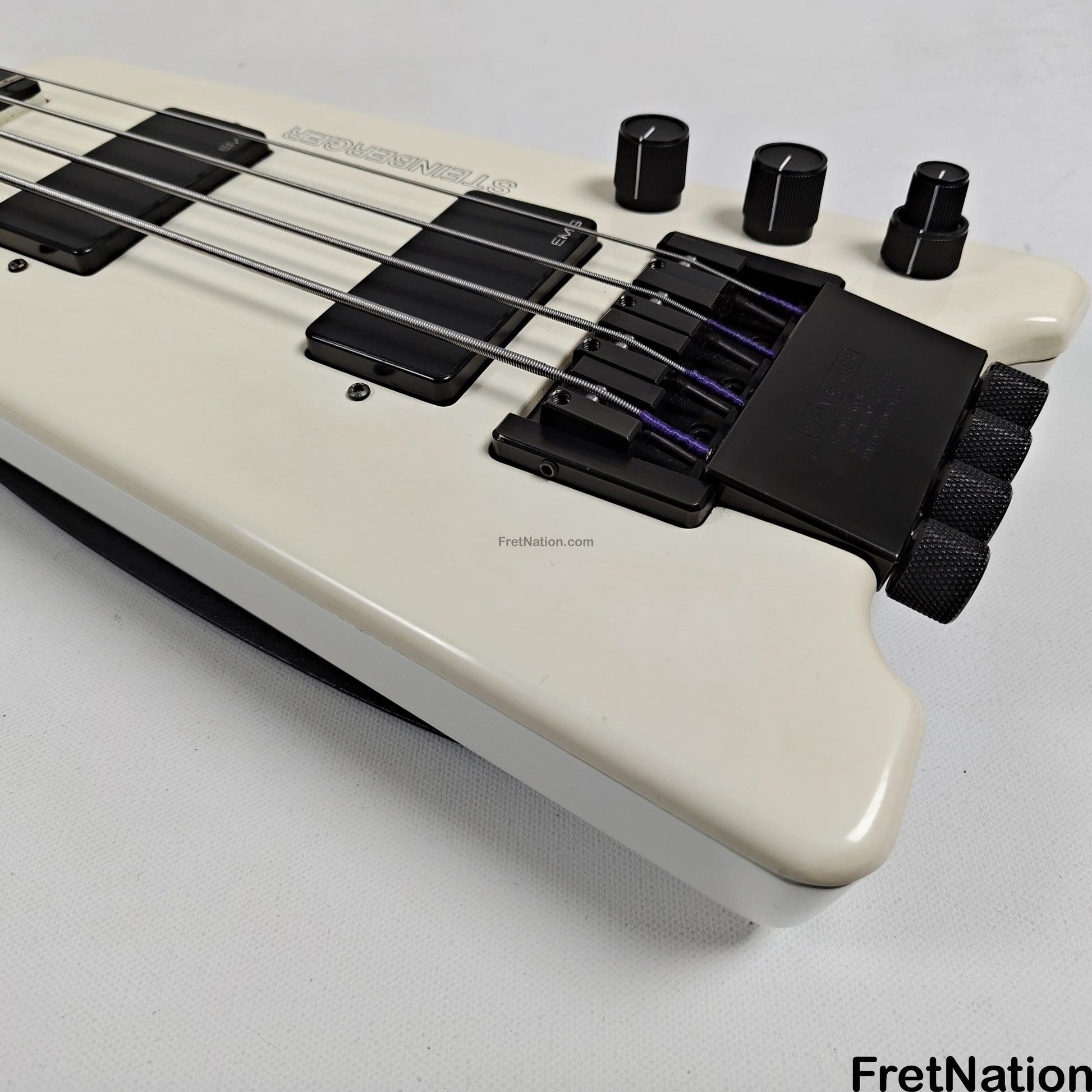 Fret Nation Steinberger XL-2 White Headless 1985 4-String Bass - 8.72lbs #3554 Pre-Owned