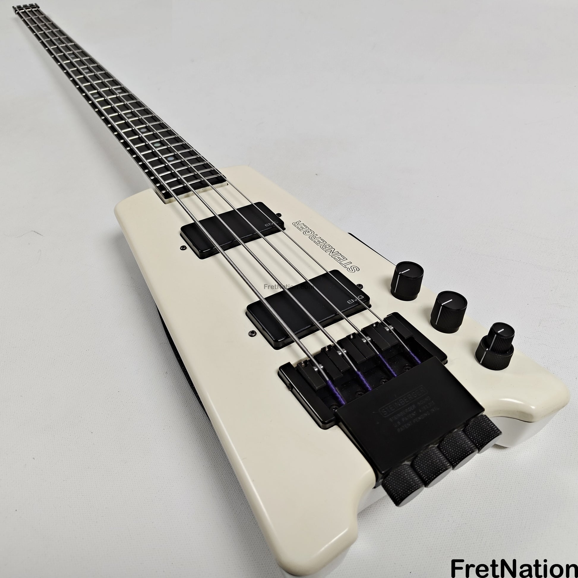 Fret Nation Steinberger XL-2 White Headless 1985 4-String Bass - 8.72lbs #3554 Pre-Owned