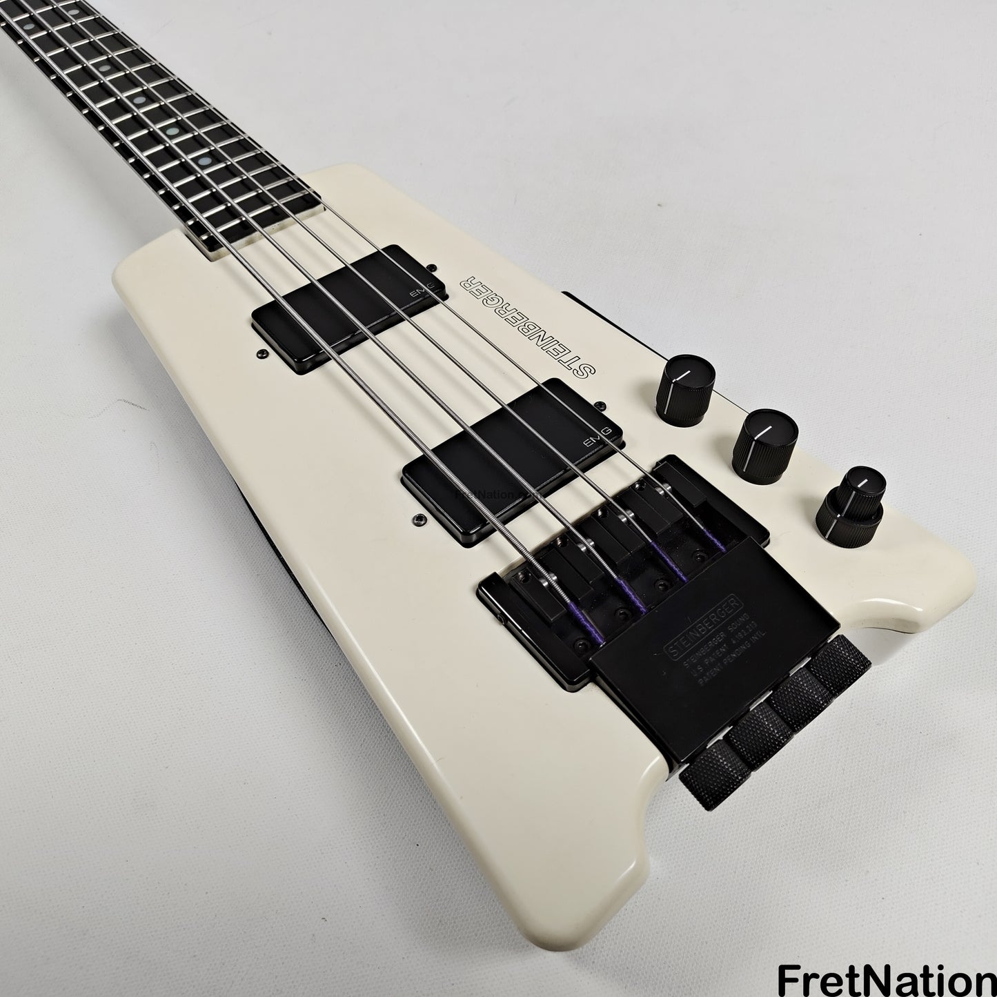 Fret Nation Steinberger XL-2 White Headless 1985 4-String Bass - 8.72lbs #3554 Pre-Owned