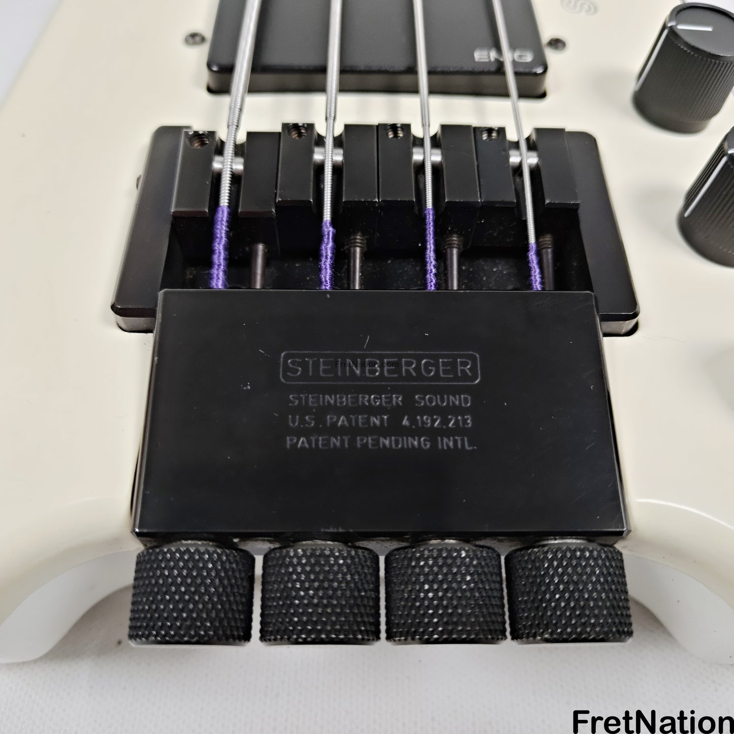 Fret Nation Steinberger XL-2 White Headless 1985 4-String Bass - 8.72lbs #3554 Pre-Owned