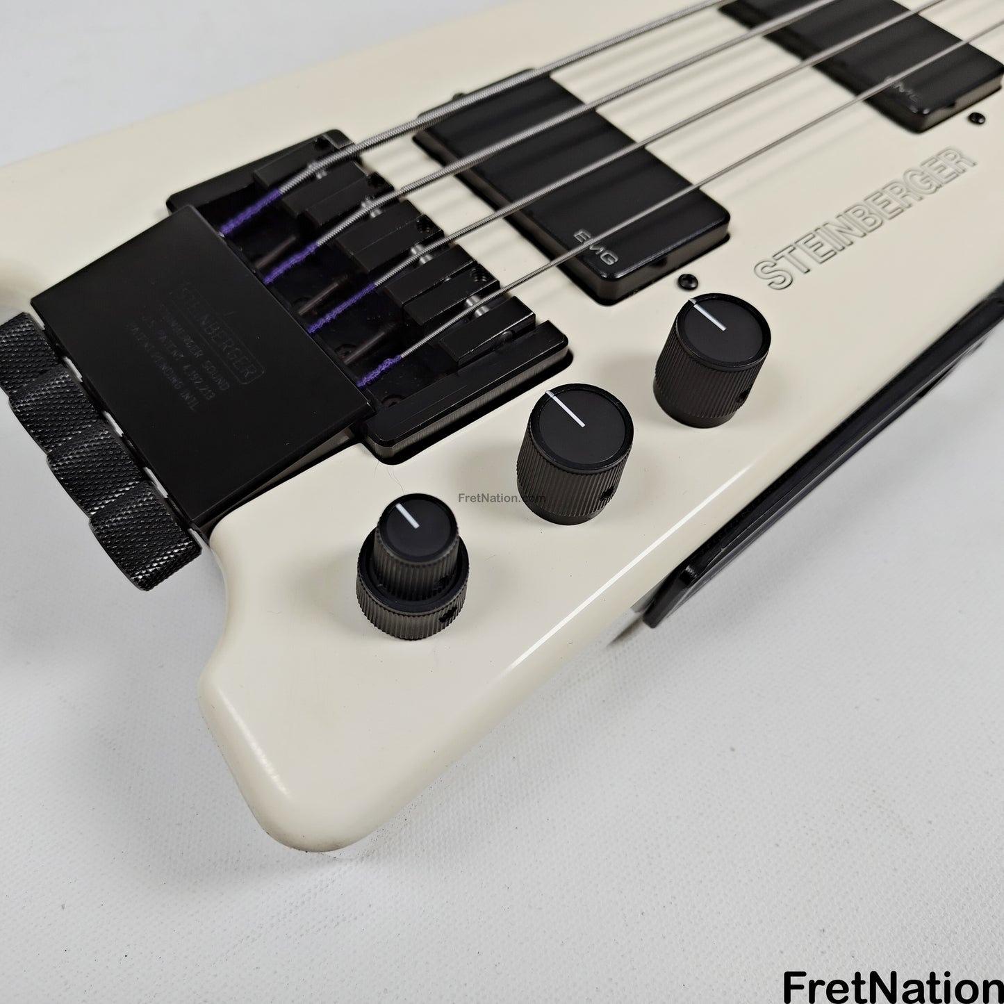 Fret Nation Steinberger XL-2 White Headless 1985 4-String Bass - 8.72lbs #3554 Pre-Owned
