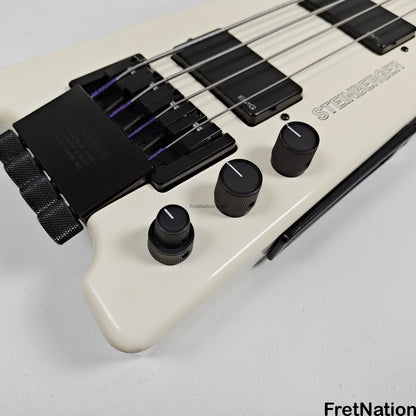 Fret Nation Steinberger XL-2 White Headless 1985 4-String Bass - 8.72lbs #3554 Pre-Owned