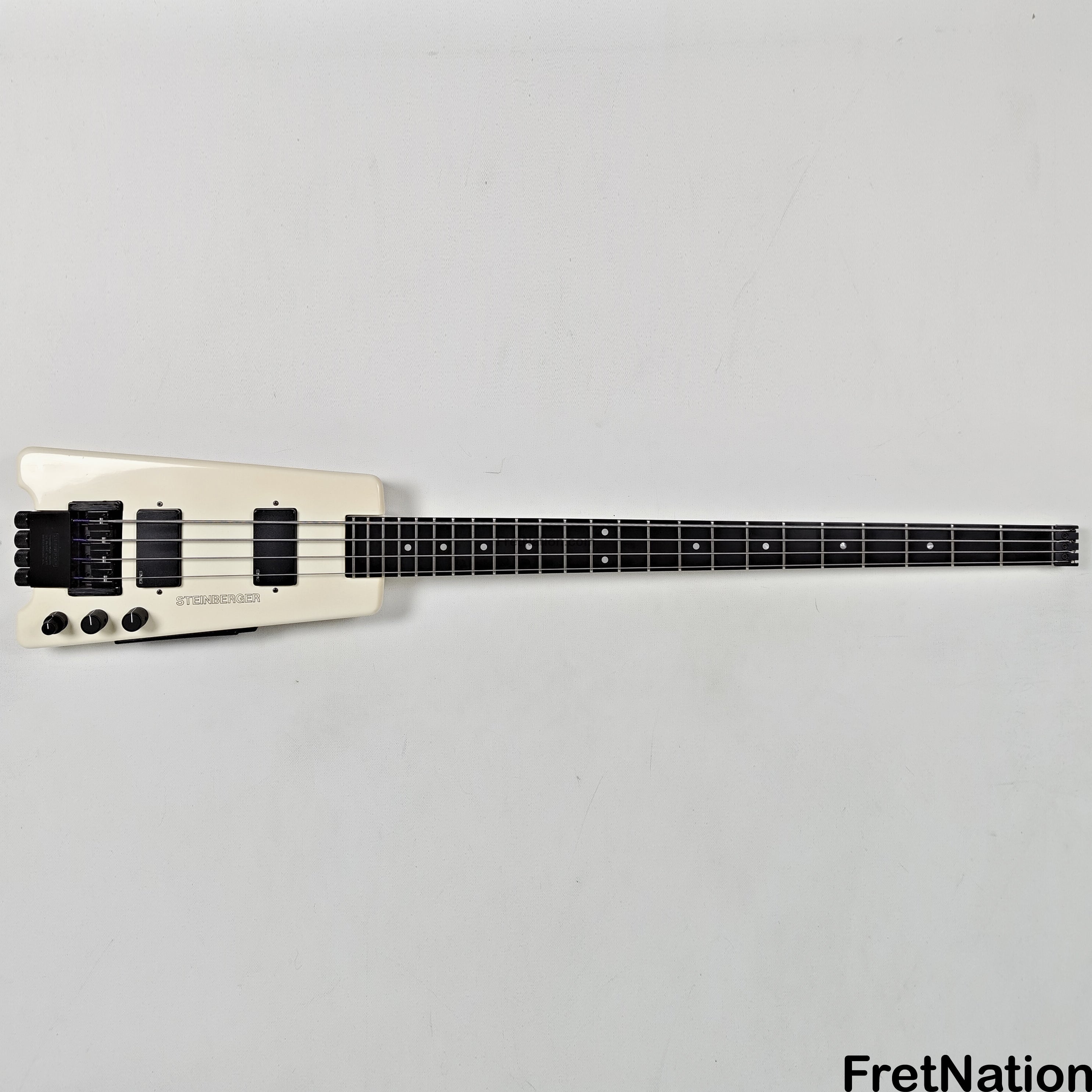 Steinberger XL-2 White Headless 1985 4-String Bass - 8.72lbs #3554