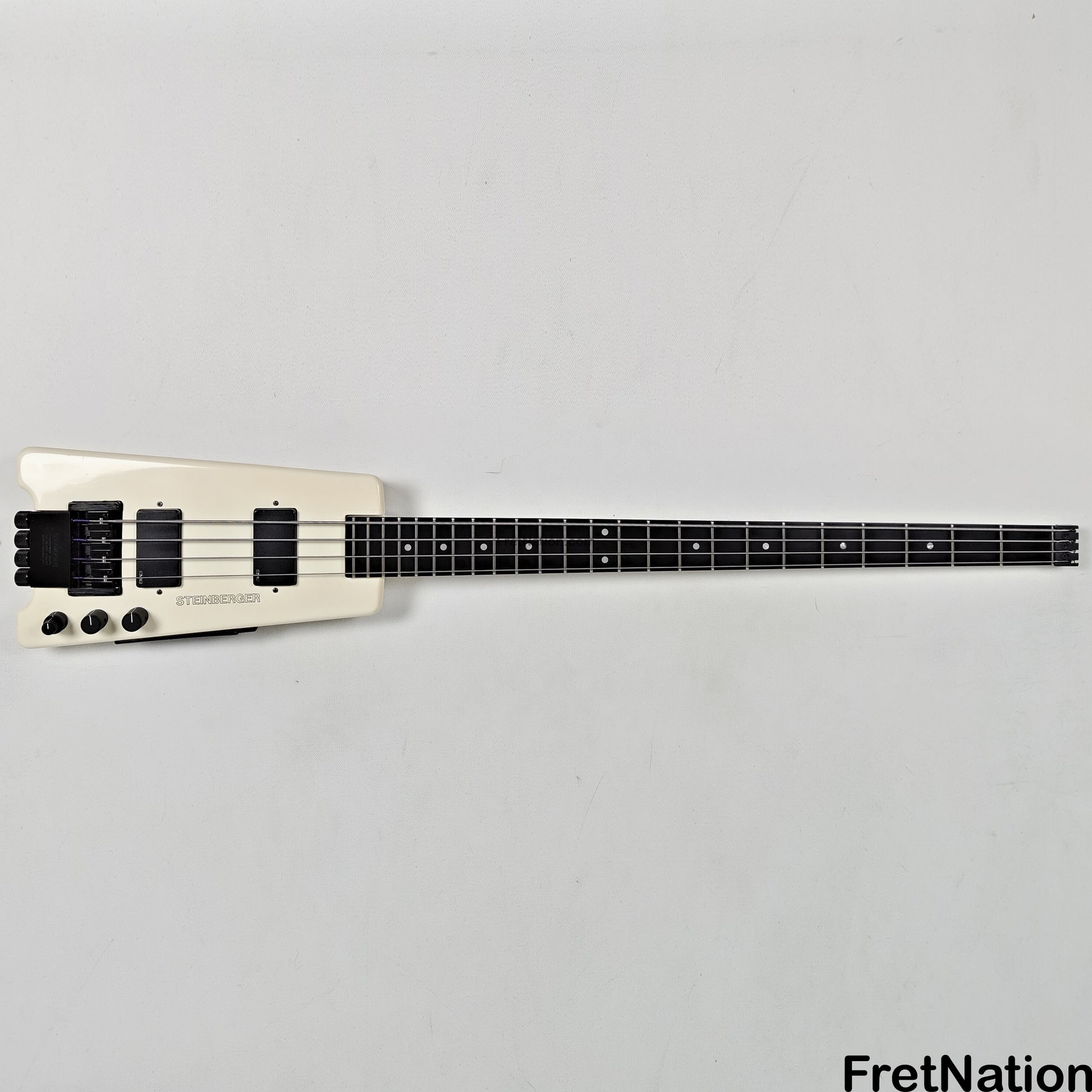 Fret Nation Steinberger XL-2 White Headless 1985 4-String Bass - 8.72lbs #3554 Pre-Owned