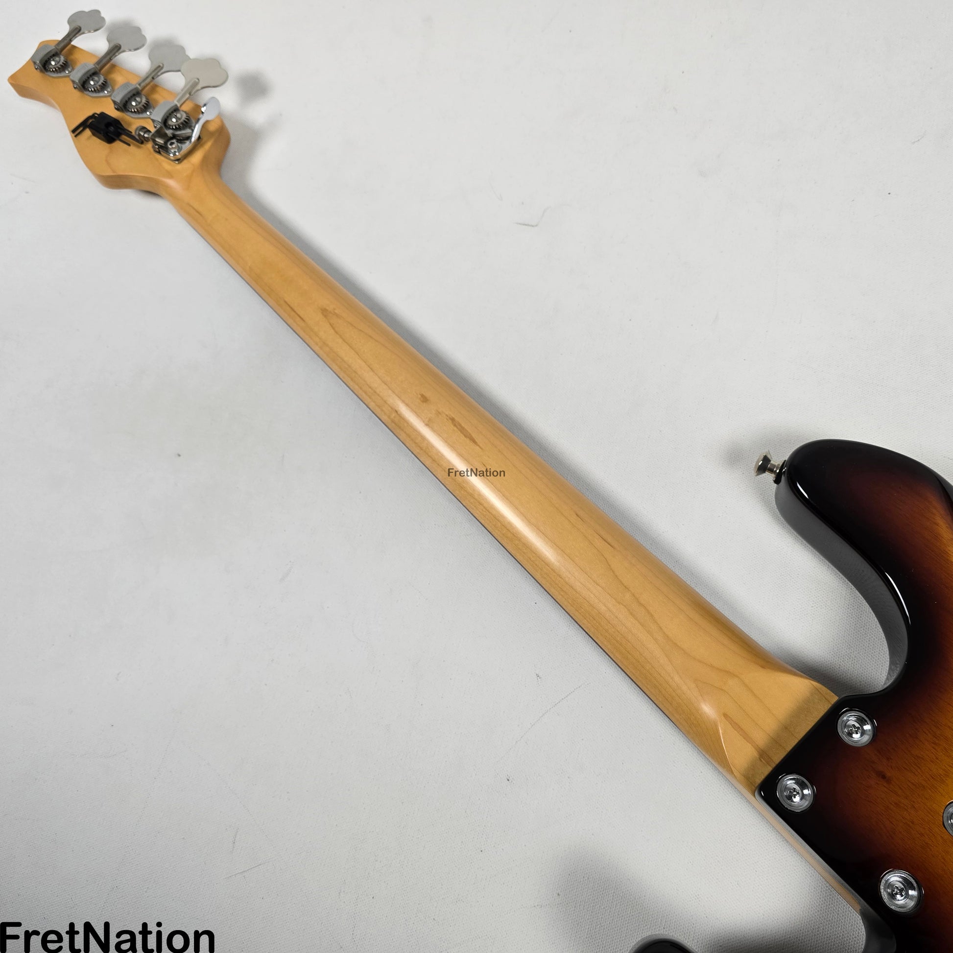 Fret Nation Valenti T21-P4 4-String '59 Burst Bass 7.66lbs #205 - Pre-Owned