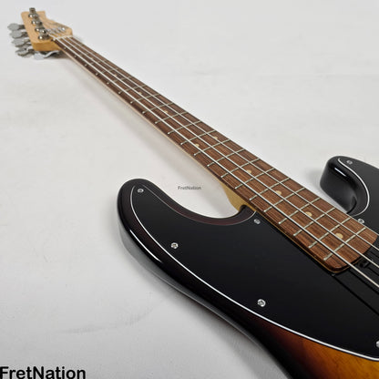 Fret Nation Valenti T21-P4 4-String '59 Burst Bass 7.66lbs #205 - Pre-Owned