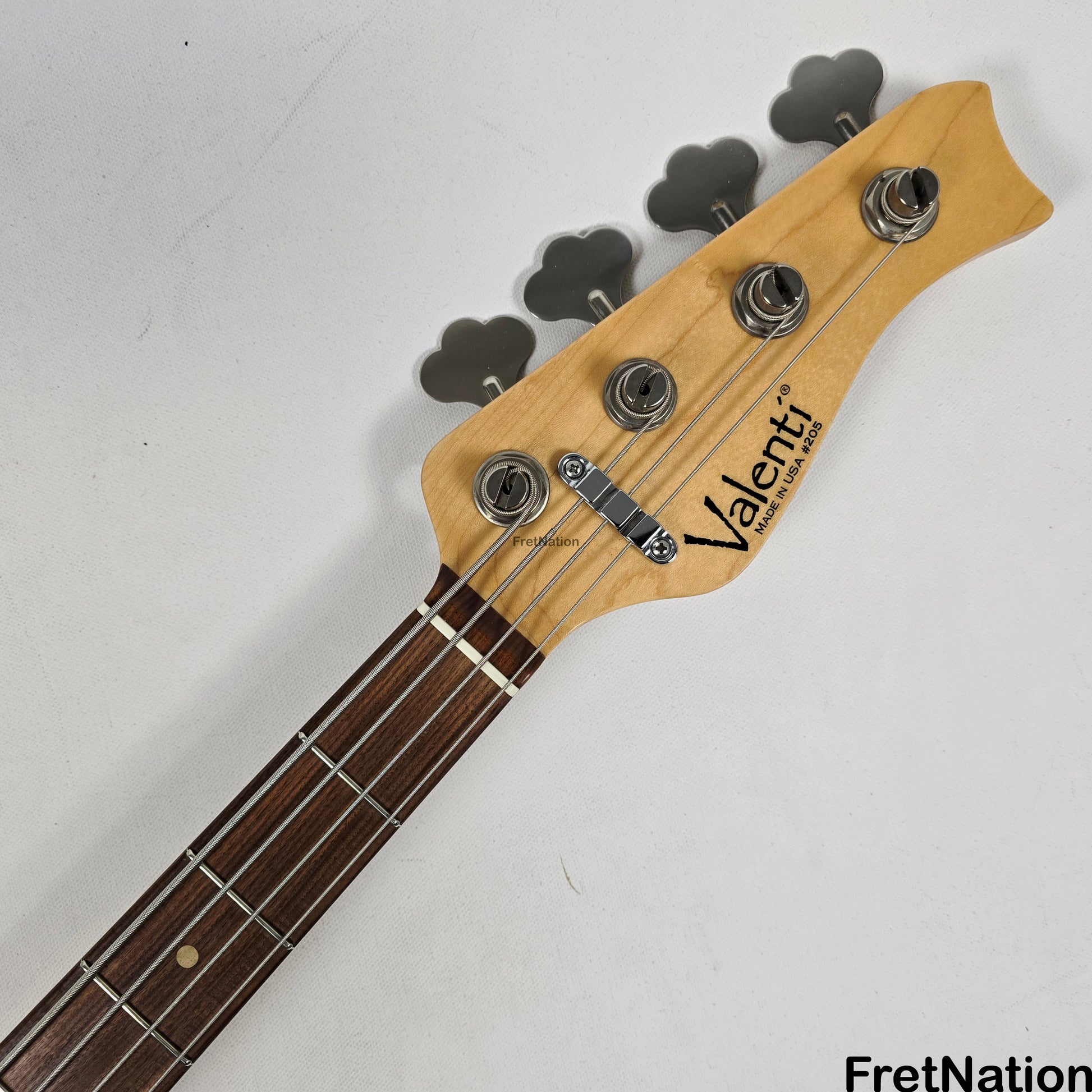 Fret Nation Valenti T21-P4 4-String '59 Burst Bass 7.66lbs #205 - Pre-Owned