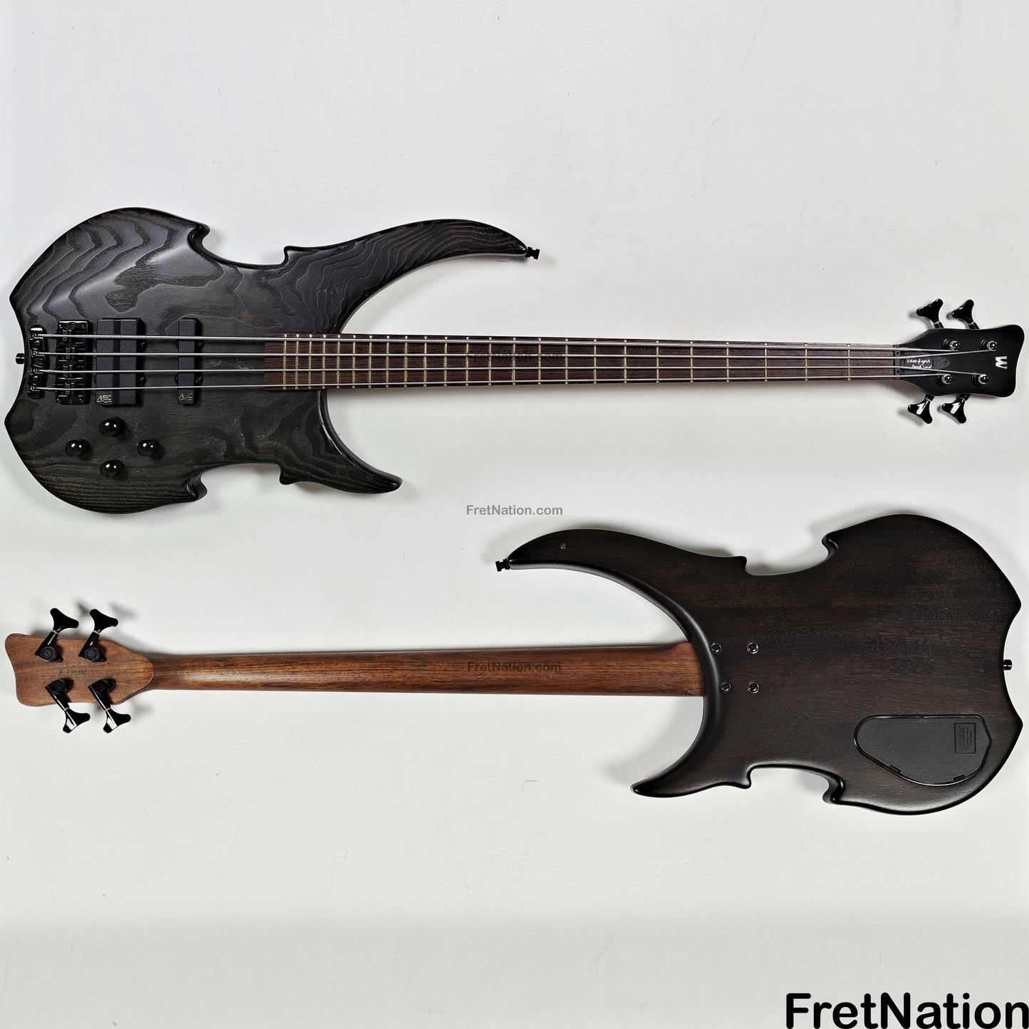 Fret Nation Warwick Vampyre Dark Lord 4-String Bass Black Ash - 11.74lbs K 138301-07 Pre-Owned