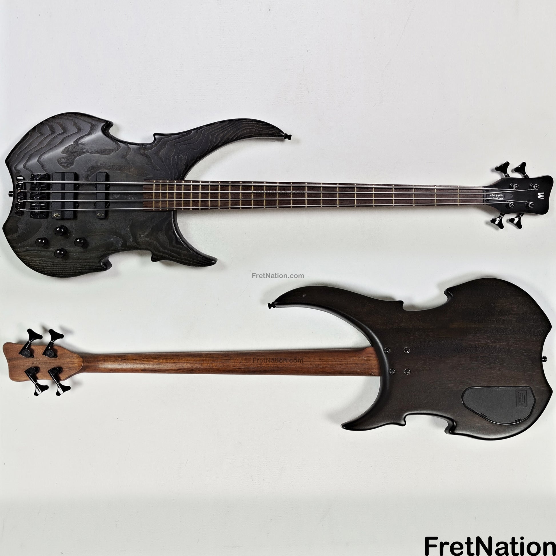 Fret Nation Warwick Vampyre Dark Lord 4-String Bass Black Ash - 11.74lbs K 138301-07 Pre-Owned