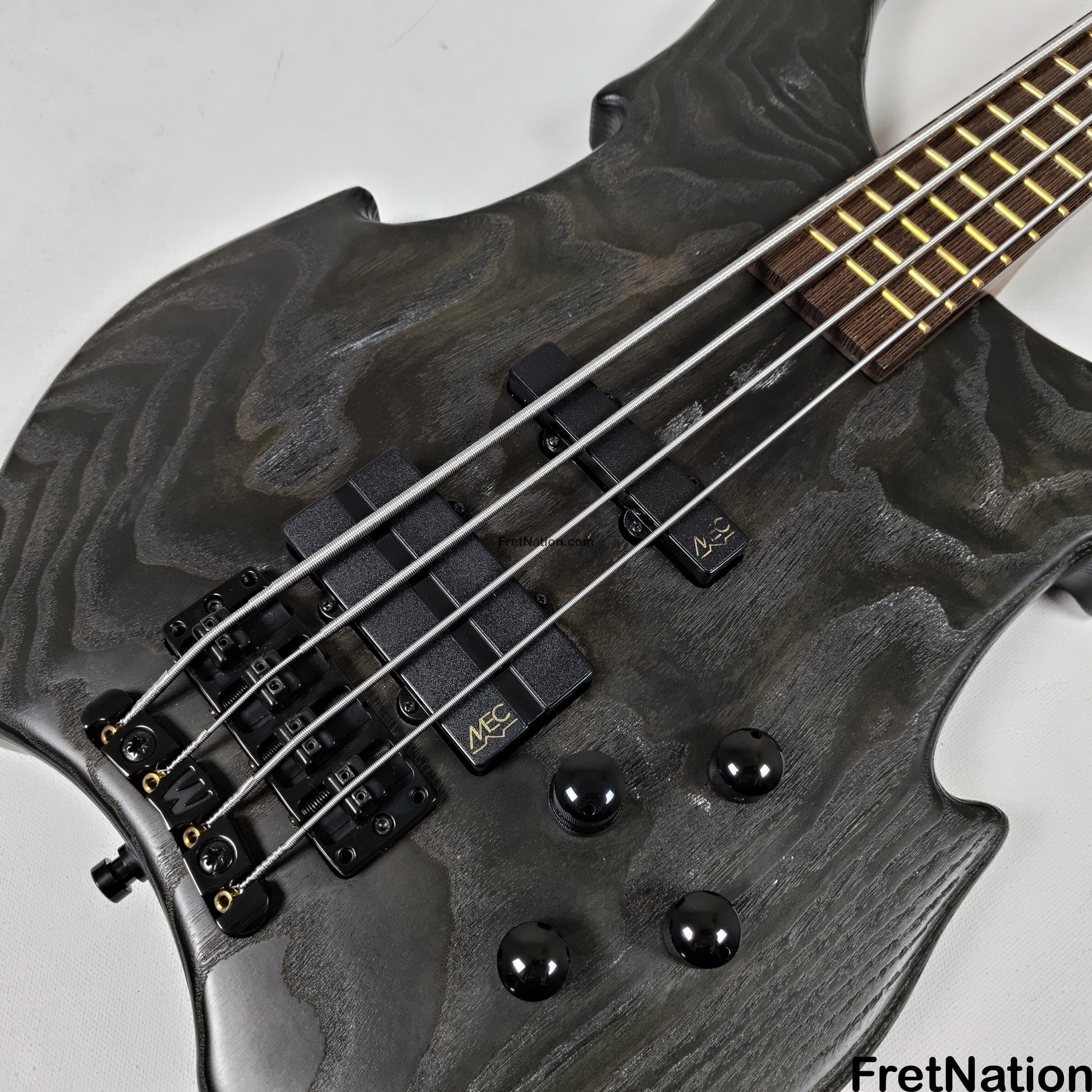 Fret Nation Warwick Vampyre Dark Lord 4-String Bass Black Ash - 11.74lbs K 138301-07 Pre-Owned