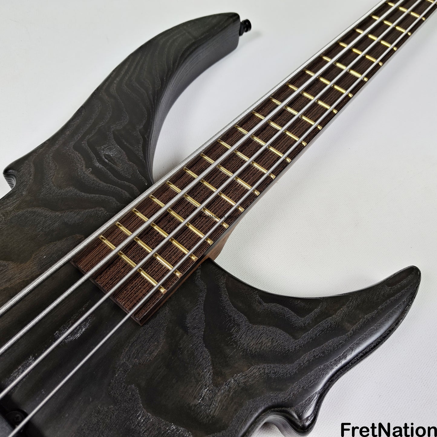 Fret Nation Warwick Vampyre Dark Lord 4-String Bass Black Ash - 11.74lbs K 138301-07 Pre-Owned