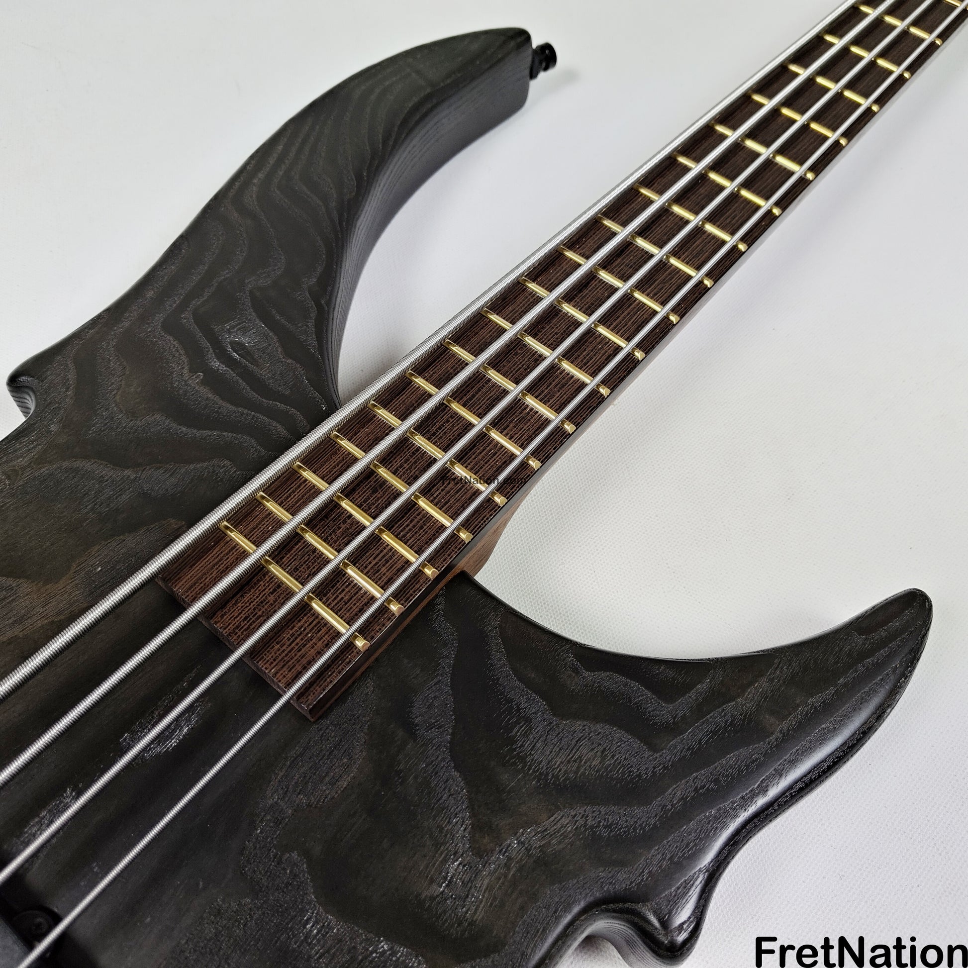 Fret Nation Warwick Vampyre Dark Lord 4-String Bass Black Ash - 11.74lbs K 138301-07 Pre-Owned