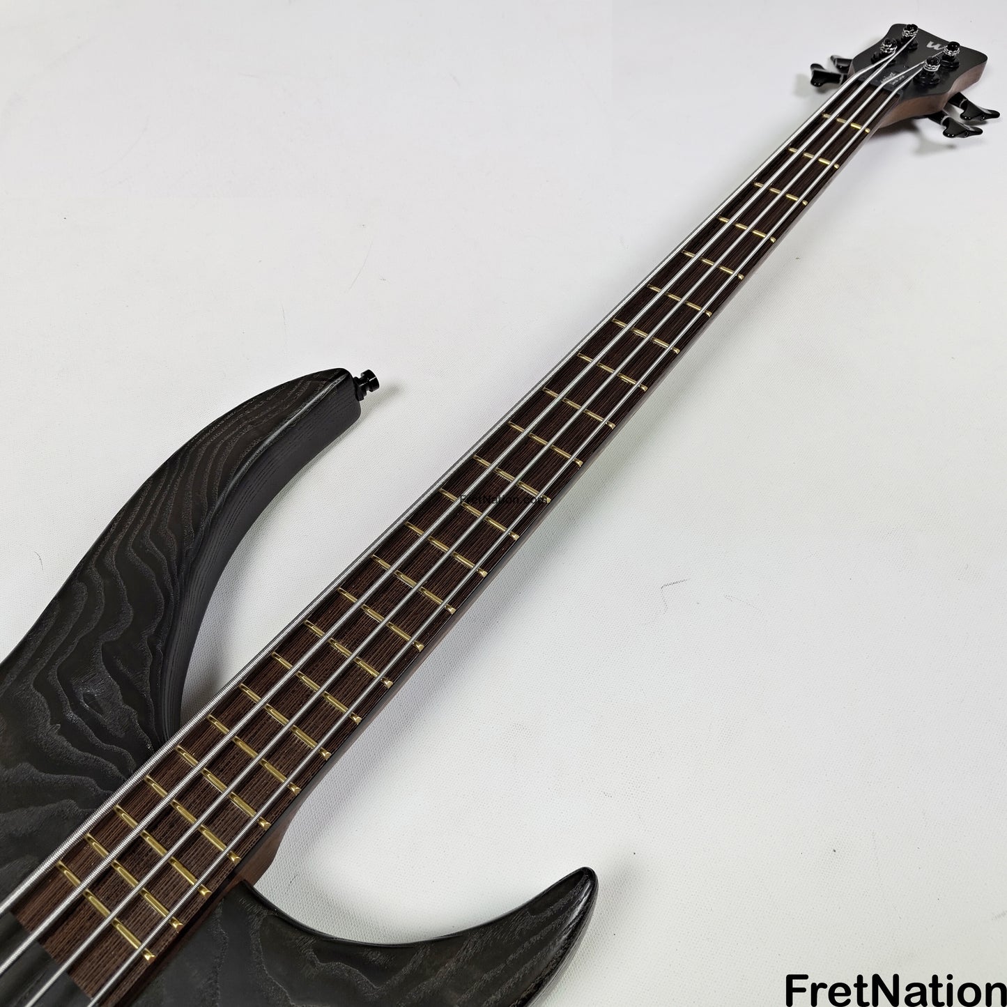 Fret Nation Warwick Vampyre Dark Lord 4-String Bass Black Ash - 11.74lbs K 138301-07 Pre-Owned