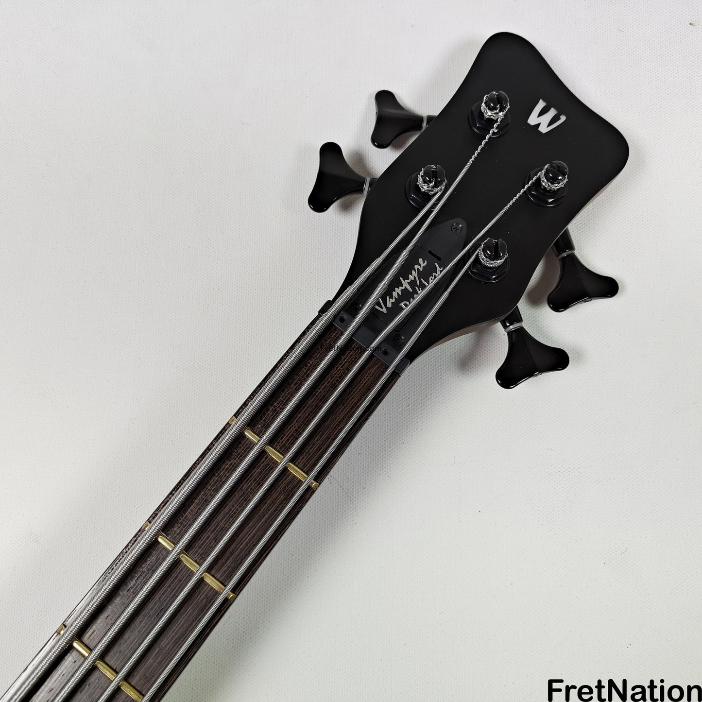 Fret Nation Warwick Vampyre Dark Lord 4-String Bass Black Ash - 11.74lbs K 138301-07 Pre-Owned