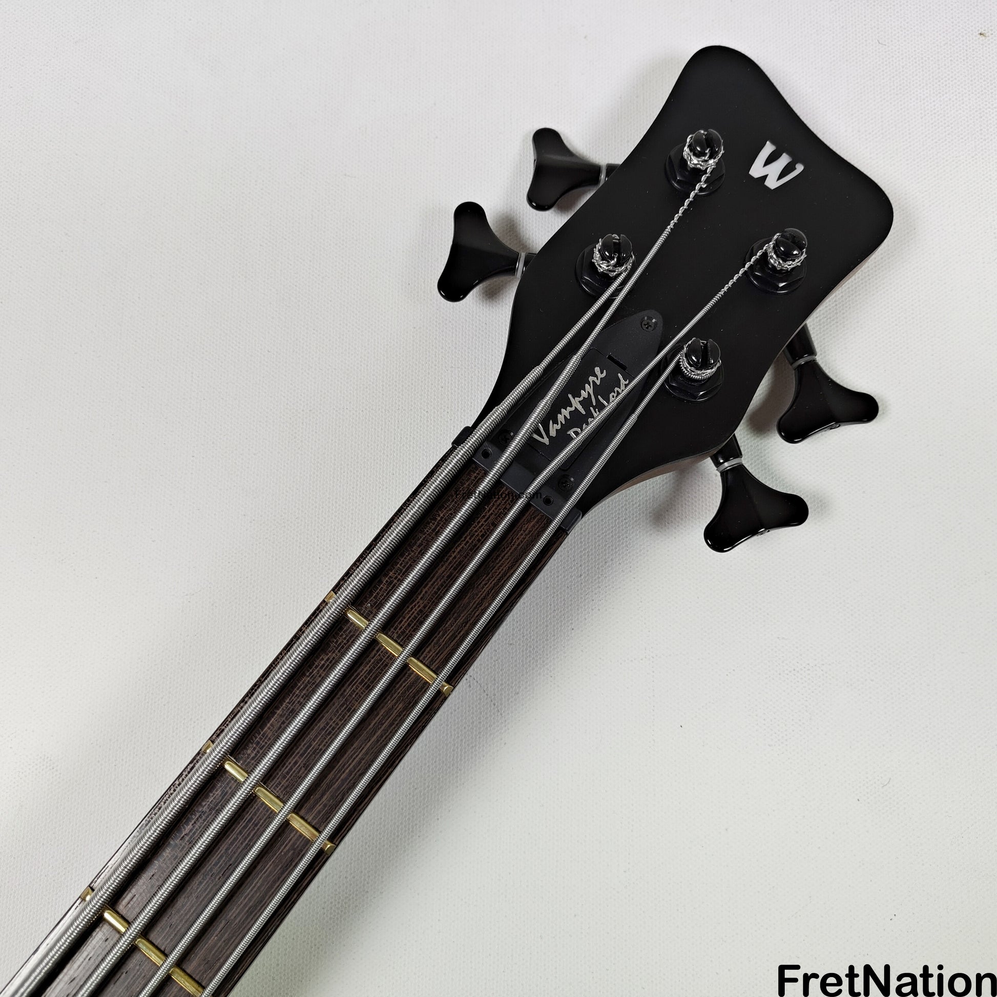 Fret Nation Warwick Vampyre Dark Lord 4-String Bass Black Ash - 11.74lbs K 138301-07 Pre-Owned
