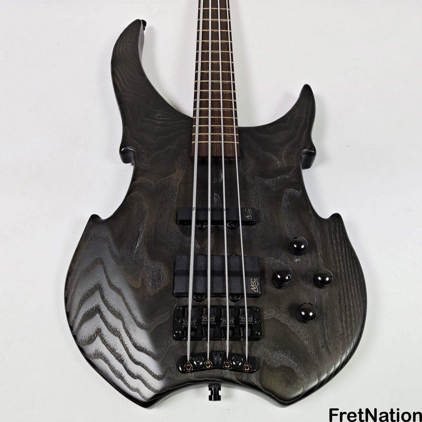 Fret Nation Warwick Vampyre Dark Lord 4-String Bass Black Ash - 11.74lbs K 138301-07 Pre-Owned