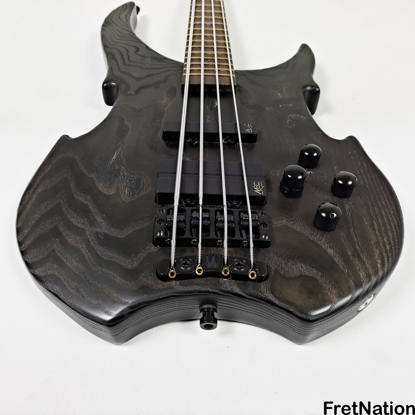 Fret Nation Warwick Vampyre Dark Lord 4-String Bass Black Ash - 11.74lbs K 138301-07 Pre-Owned