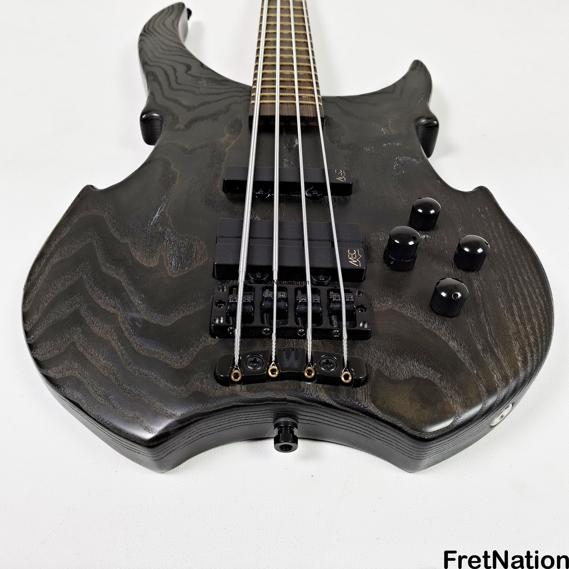 Fret Nation Warwick Vampyre Dark Lord 4-String Bass Black Ash - 11.74lbs K 138301-07 Pre-Owned