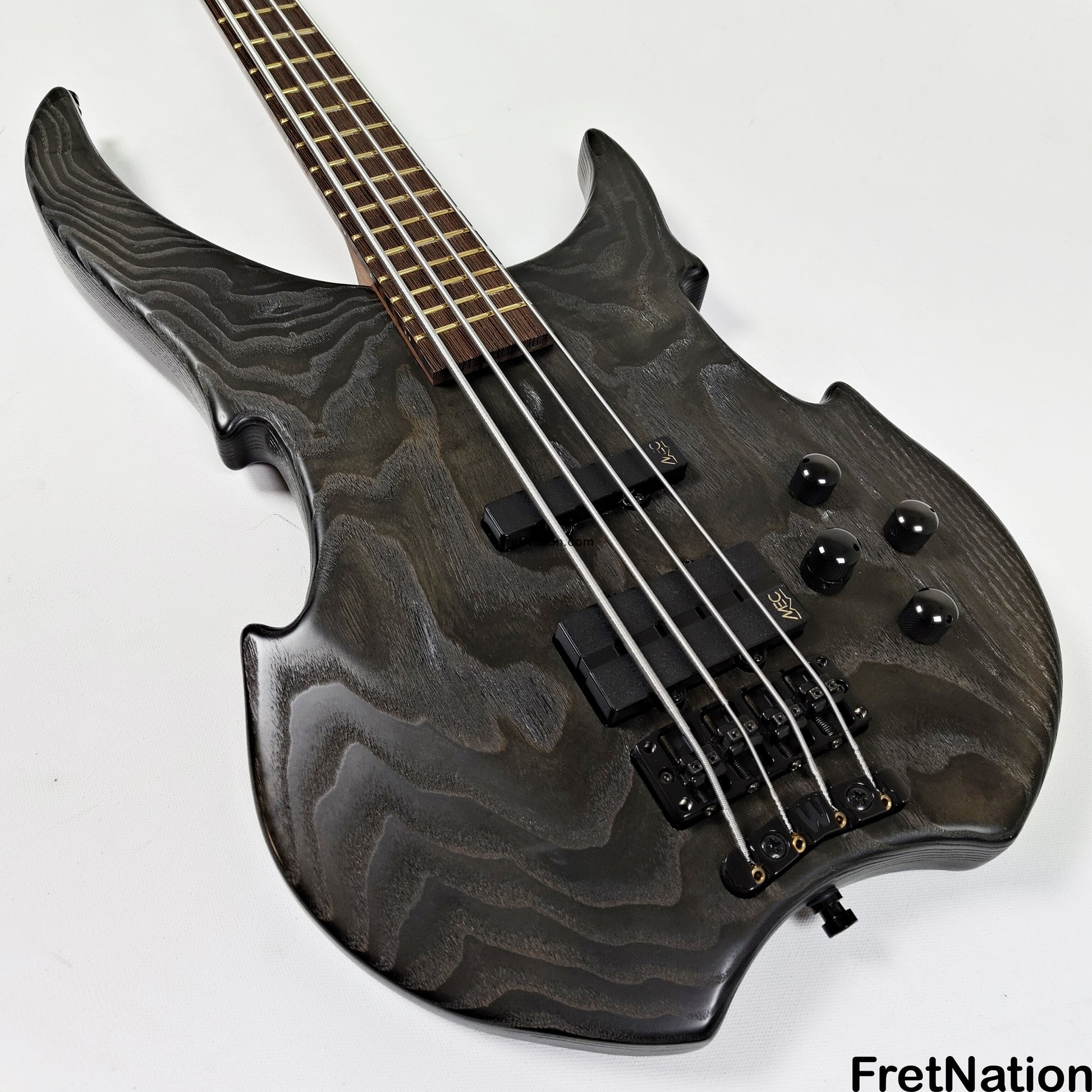 Fret Nation Warwick Vampyre Dark Lord 4-String Bass Black Ash - 11.74lbs K 138301-07 Pre-Owned