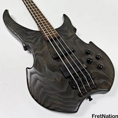 Fret Nation Warwick Vampyre Dark Lord 4-String Bass Black Ash - 11.74lbs K 138301-07 Pre-Owned