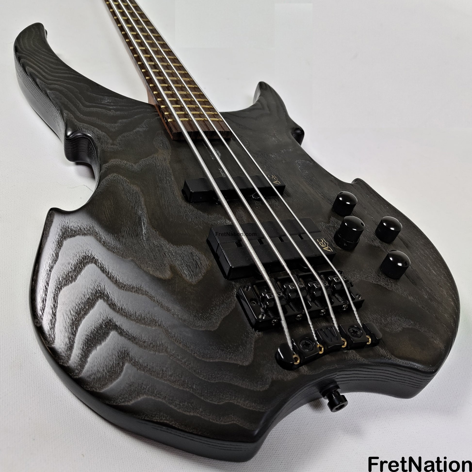 Fret Nation Warwick Vampyre Dark Lord 4-String Bass Black Ash - 11.74lbs K 138301-07 Pre-Owned