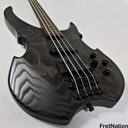 Fret Nation Warwick Vampyre Dark Lord 4-String Bass Black Ash - 11.74lbs K 138301-07 Pre-Owned