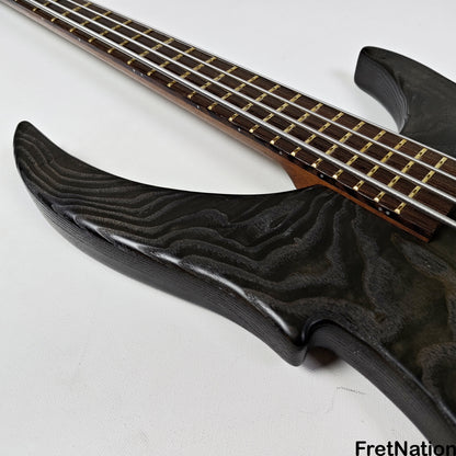 Fret Nation Warwick Vampyre Dark Lord 4-String Bass Black Ash - 11.74lbs K 138301-07 Pre-Owned
