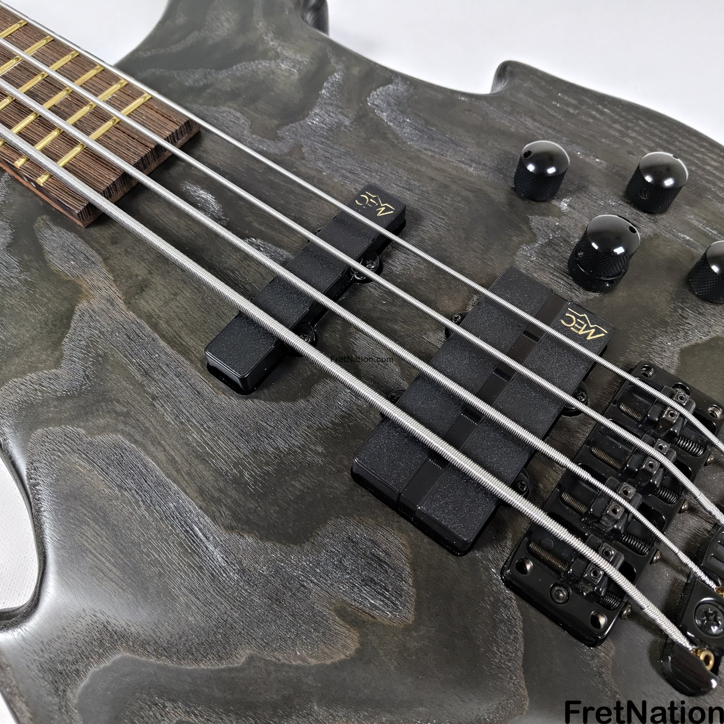 Fret Nation Warwick Vampyre Dark Lord 4-String Bass Black Ash - 11.74lbs K 138301-07 Pre-Owned