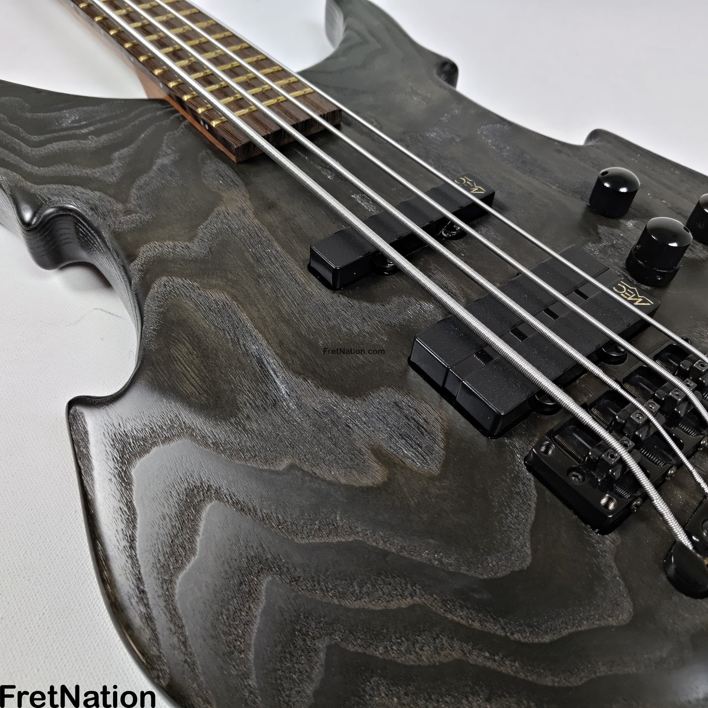 Fret Nation Warwick Vampyre Dark Lord 4-String Bass Black Ash - 11.74lbs K 138301-07 Pre-Owned