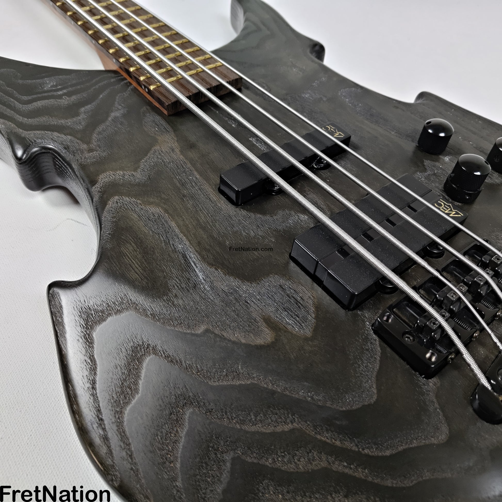 Fret Nation Warwick Vampyre Dark Lord 4-String Bass Black Ash - 11.74lbs K 138301-07 Pre-Owned