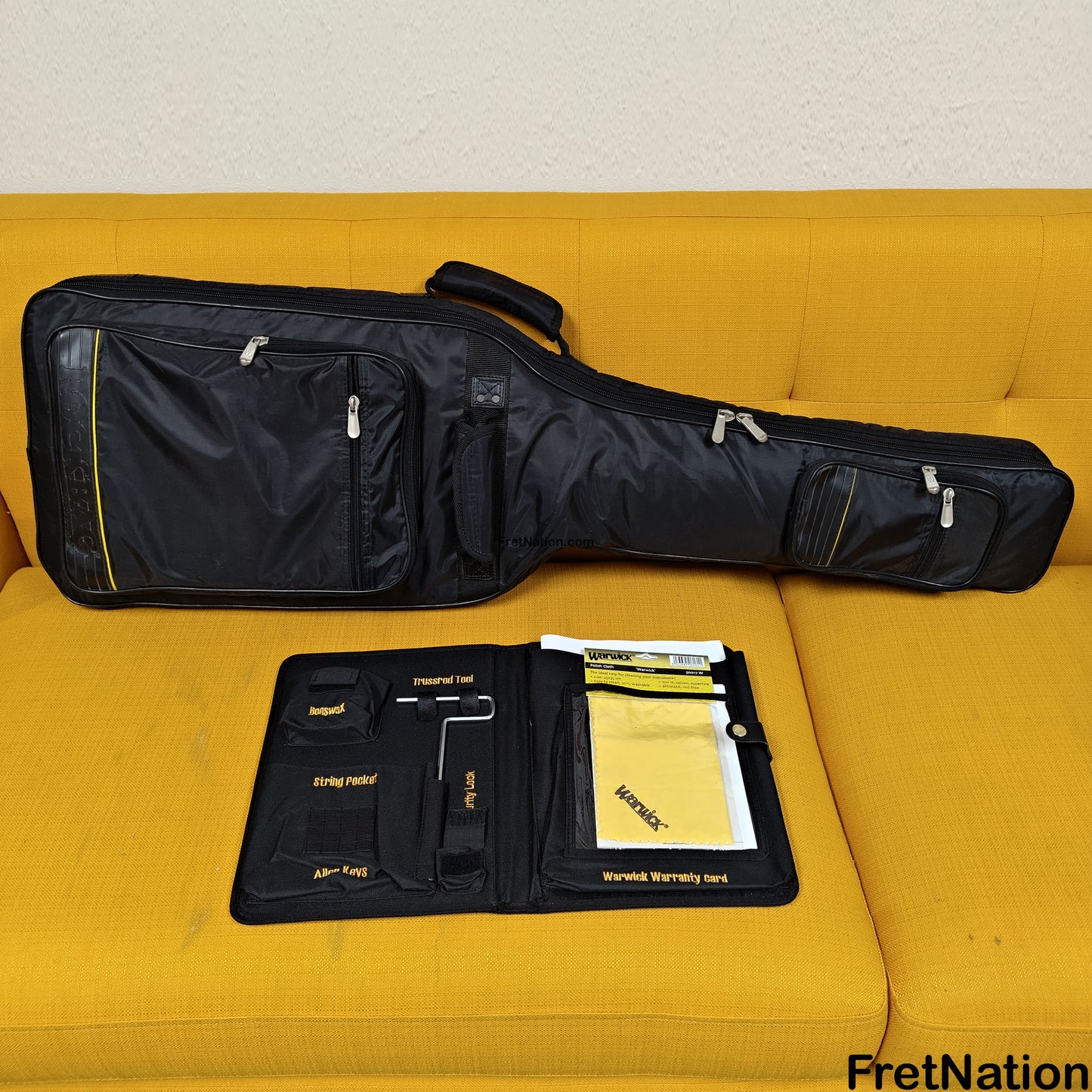 Fret Nation Warwick Vampyre Dark Lord 4-String Bass Black Ash - 11.74lbs K 138301-07 Pre-Owned