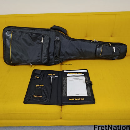 Fret Nation Warwick Infinity 4-String Bass Burgundy Red w/ LED's - 9.50lbs G 079241-00 Pre-Owned