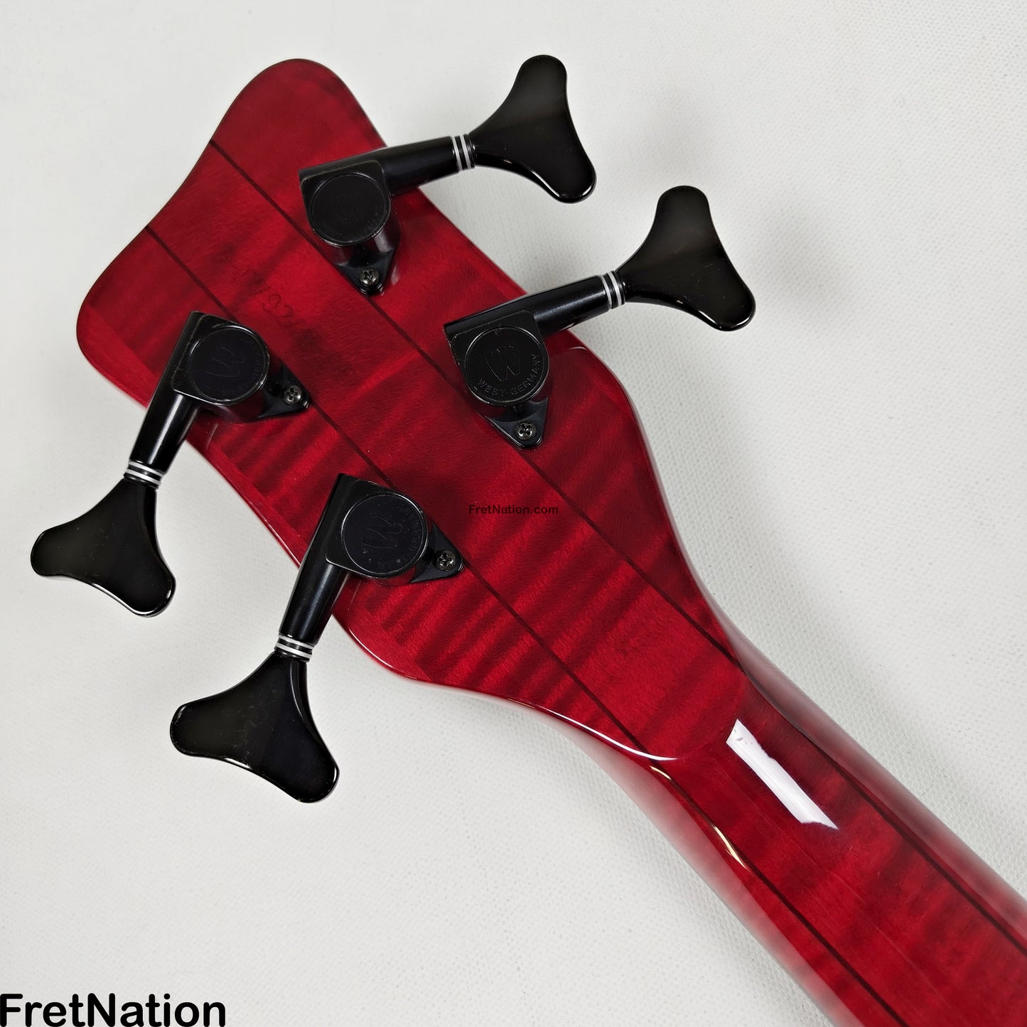 Fret Nation Warwick Infinity 4-String Bass Burgundy Red w/ LED's - 9.50lbs G 079241-00 Pre-Owned