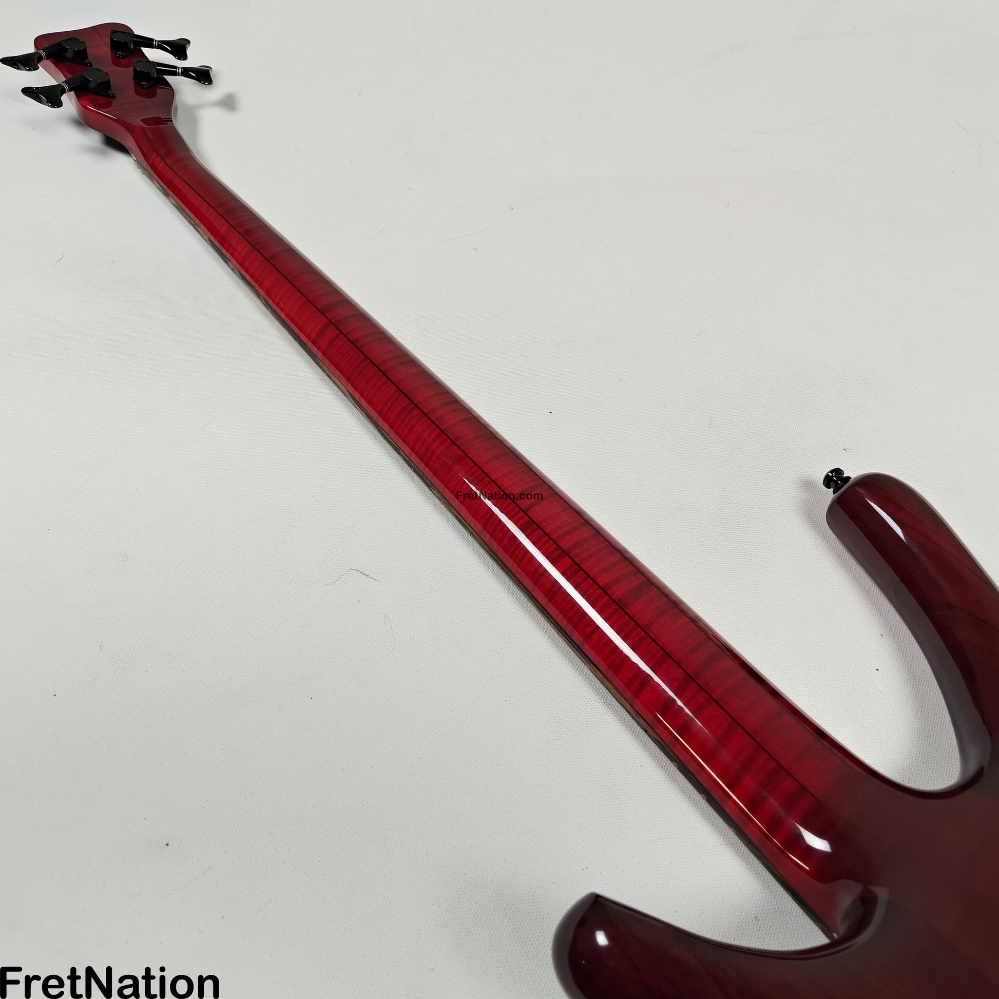 Fret Nation Warwick Infinity 4-String Bass Burgundy Red w/ LED's - 9.50lbs G 079241-00 Pre-Owned