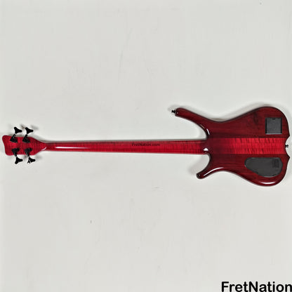 Fret Nation Warwick Infinity 4-String Bass Burgundy Red w/ LED's - 9.50lbs G 079241-00 Pre-Owned