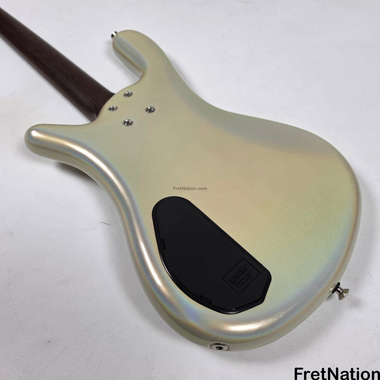 Fret Nation Warwick CustomShop Streamer LX 4-String Bass White Pearl Glow-In-The-Dark 9.90lbs F-161362-15 - Pre-Owned