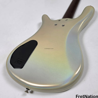 Fret Nation Warwick CustomShop Streamer LX 4-String Bass White Pearl Glow-In-The-Dark 9.90lbs F-161362-15 - Pre-Owned