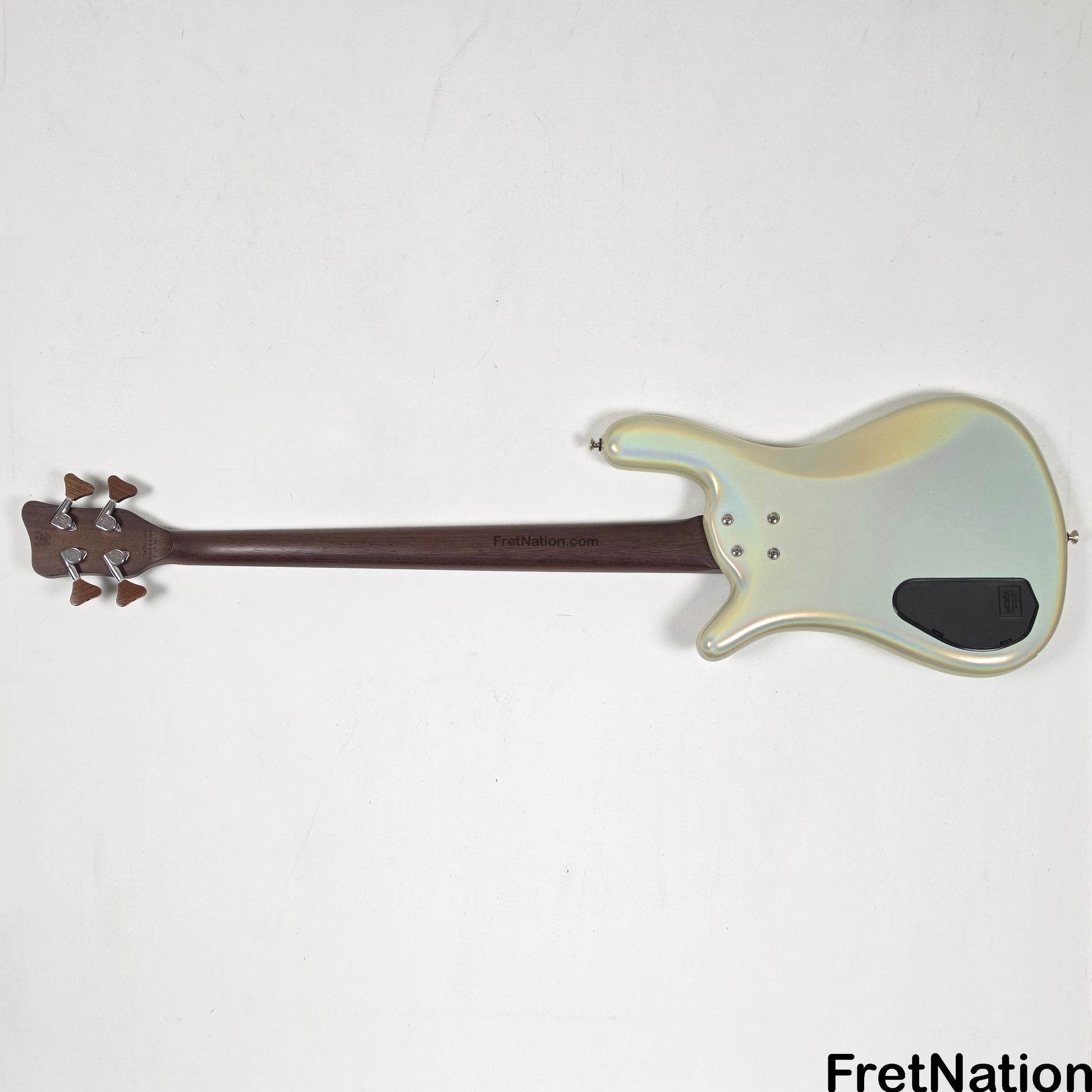 Fret Nation Warwick CustomShop Streamer LX 4-String Bass White Pearl Glow-In-The-Dark 9.90lbs F-161362-15 - Pre-Owned