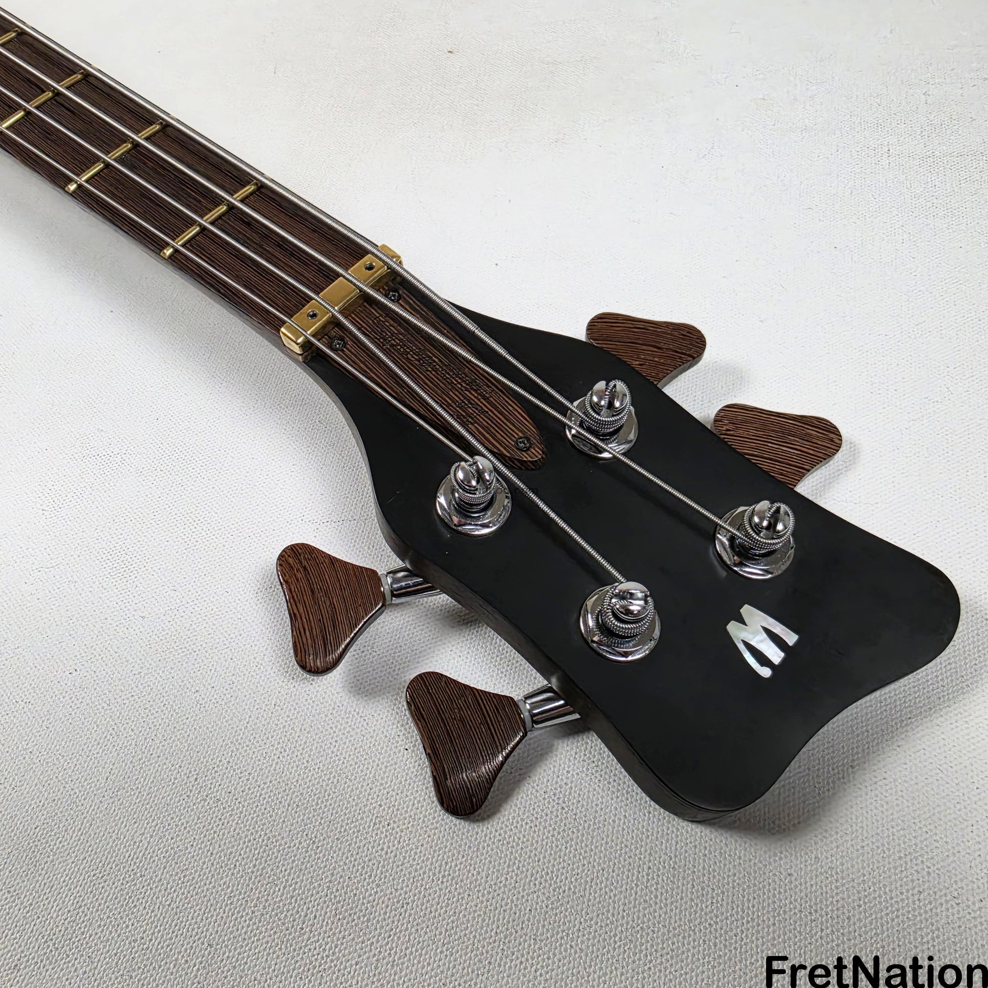 Fret Nation Warwick CustomShop Streamer LX 4-String Bass White Pearl Glow-In-The-Dark 9.90lbs F-161362-15 - Pre-Owned