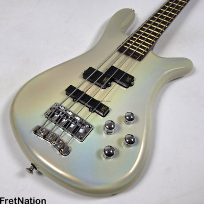 Fret Nation Warwick CustomShop Streamer LX 4-String Bass White Pearl Glow-In-The-Dark 9.90lbs F-161362-15 - Pre-Owned