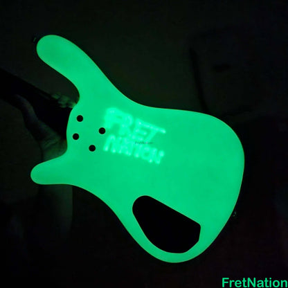 Fret Nation Warwick CustomShop Streamer LX 4-String Bass White Pearl Glow-In-The-Dark 9.90lbs F-161362-15 - Pre-Owned