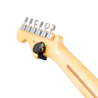 D'Addario D'Addario Micro Rechargeable Headstock Guitar Tuner - PW-CT-12RC Black