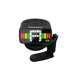 D'Addario D'Addario Micro Rechargeable Headstock Guitar Tuner - PW-CT-12RC Black