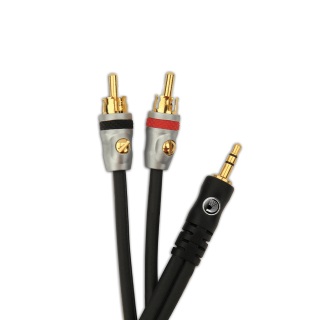 D'Addario D'Addario Dual RCA to Stereo Mini Cable - 5 ft.- PW-MP-05
