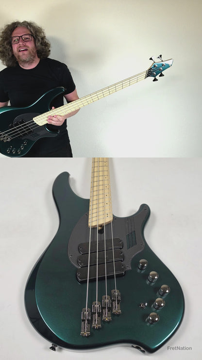 Dingwall NG3 4-String BlackForest Green w/ Bag 8.42lbs 14184B - B-Stock
