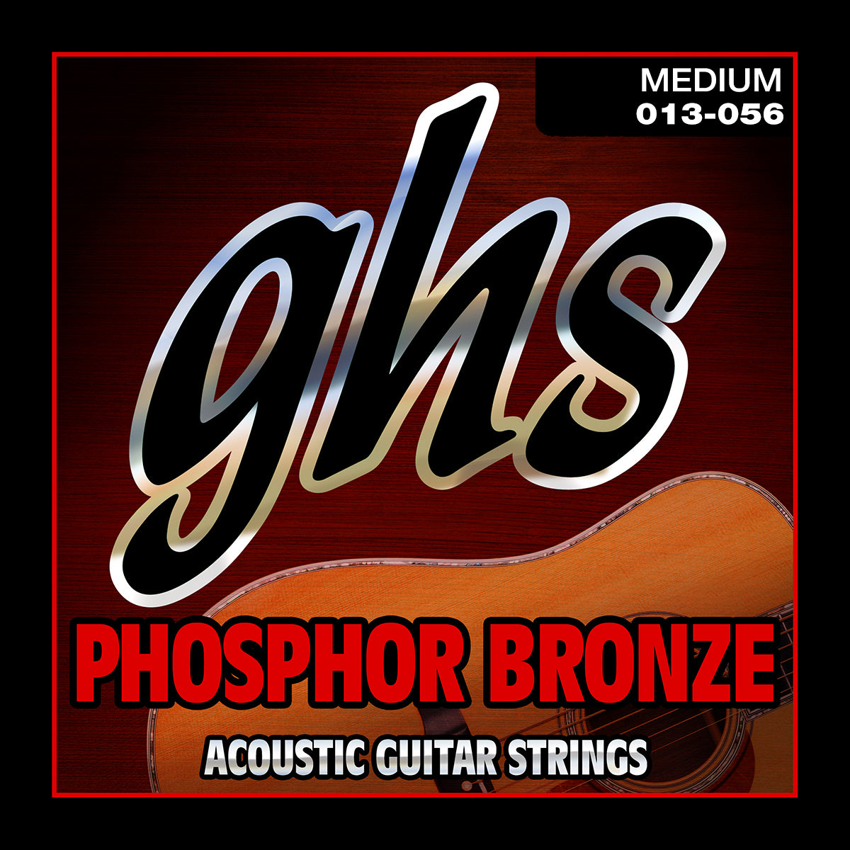 GHS Strings GHS Phosphor Bronze Acoustic Guitar String Set - 13-56 Standard Medium S335