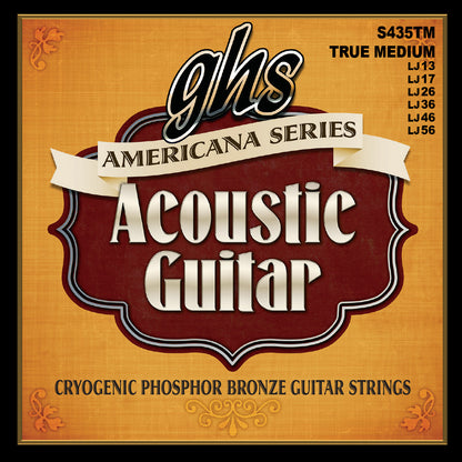 GHS Strings GHS Americana Phosphor Bronze Acoustic Guitar String Set - 13-56 True Medium S435TM