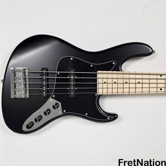 Sadowsky Sadowsky MetroLine Will Lee 22-Fret Solid Black Satin Ash 5-String Bass 8.30lbs #3916-24 22WL5